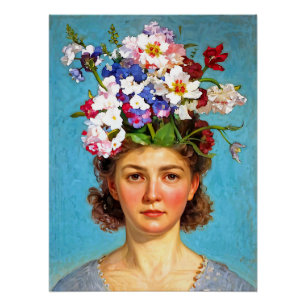 “Blooming Bouffant” Anna - Art & Floral Society Poster