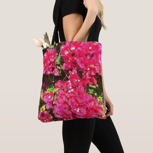 Blooming Bougainvillea Tote Bag (Close Up)