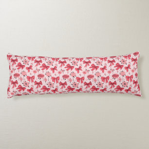 Blooming Bows - Floral and Ribbon Pattern Body Cushion