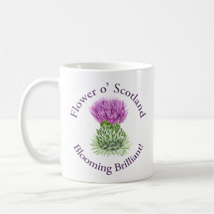 Blooming Brilliant Scottish Thistle Coffee Mug
