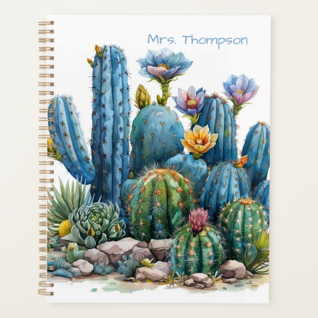 Blooming cacti and succulents planner (Front)