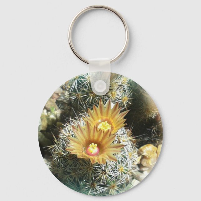 Blooming Cacti Key Ring (Front)