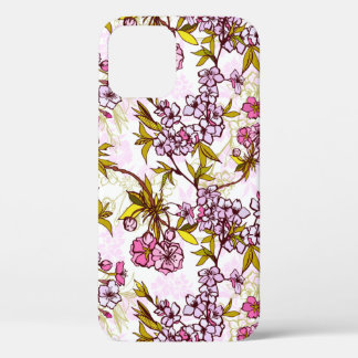 Blooming Cherry Blossom Pattern  iPhone 12 Case