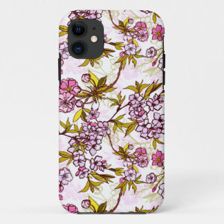 Blooming Cherry Blossom Pattern iPhone 11 Case