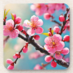 Blooming Cherry Blossoms in Spring Coaster