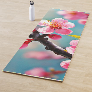 Blooming Cherry Blossoms in Spring Yoga Mat
