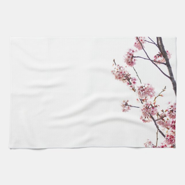 Blooming Cherry Tree Tea Towel (Horizontal)