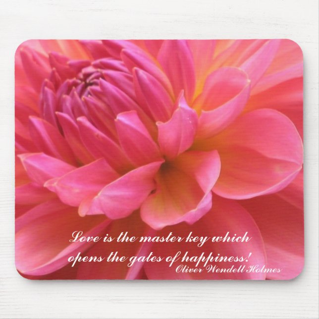 Blooming Dahlia Mousepad (Front)