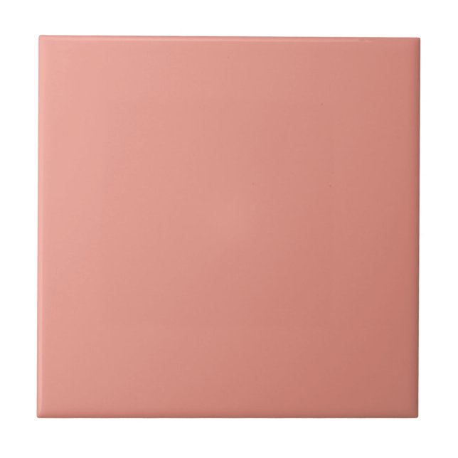 Blooming Dahlia Solid Colour Ceramic Tile (Front)