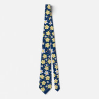 Blooming Daisies. Yellow and Pink D Blue BG