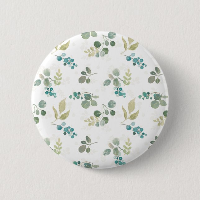 Blooming Delight Pattern 6 Cm Round Badge (Front)