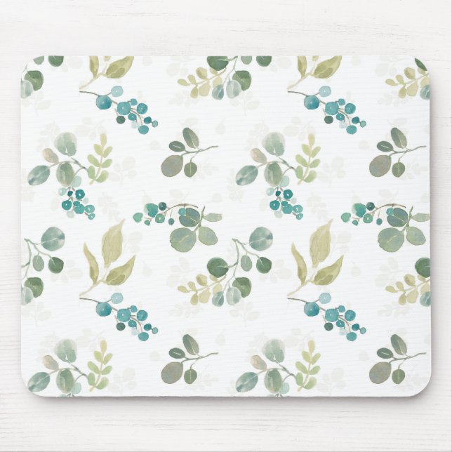 Blooming Delight Pattern Mouse Pad (Front)