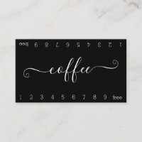 Blooming Double Number Loyalty Coffee Punch-Card
