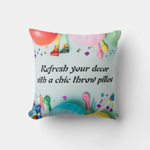 Blooming Elegance: Floral Throw Pillow