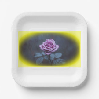 Blooming Elegance Paper Plate