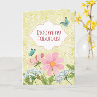 Blooming Fabulous! Yellow Floral Garden Card