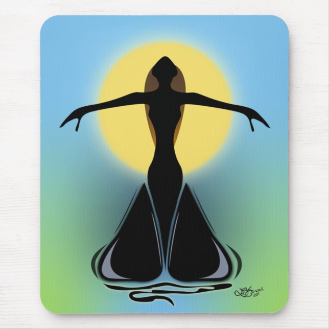 Blooming Female Mouse Pad (Front)