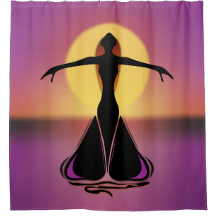 Blooming Female Shower Curtain