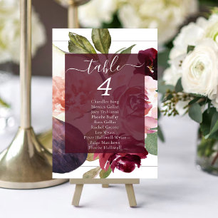 Blooming Figs   Moody Rustic Blossom Guest Names Table Number