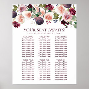 Blooming Figs   Moody Rustic Fruit Seating Chart