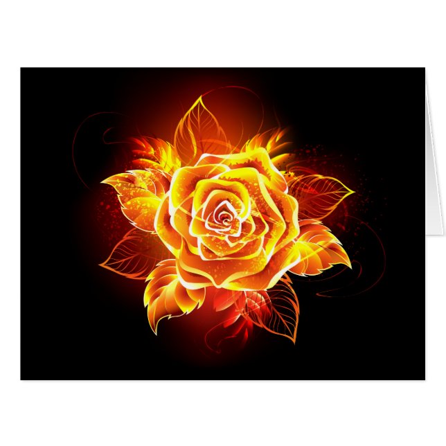 Blooming Fire Rose (Front Horizontal)