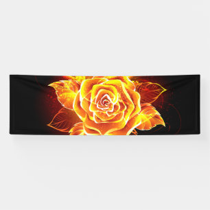 Blooming Fire Rose Banner