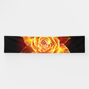 Blooming Fire Rose Banner