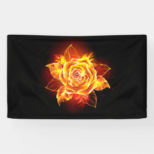 Blooming Fire Rose Banner