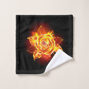 Blooming Fire Rose Bath Towel Set