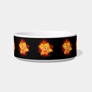 Blooming Fire Rose Bowl