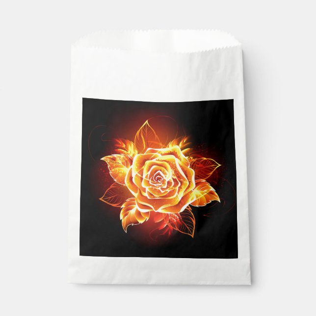 Blooming Fire Rose Favour Bag (Front)
