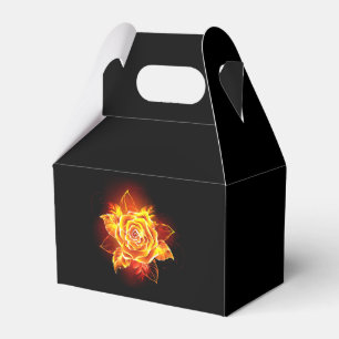 Blooming Fire Rose Favour Box