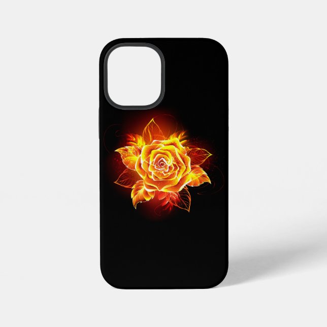 Blooming Fire Rose iPhone Case (Back)