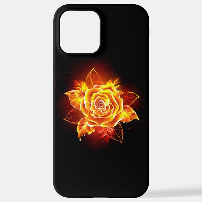 Blooming Fire Rose iPhone Case (Back)