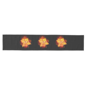Blooming Fire Rose Medium Table Runner