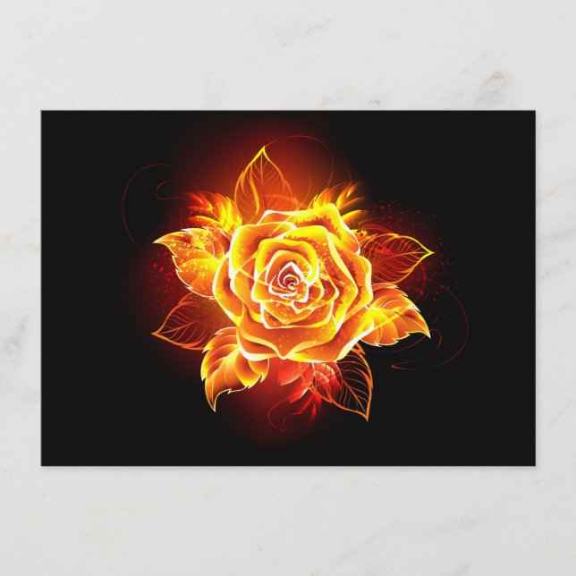 Blooming Fire Rose Menu (Front)