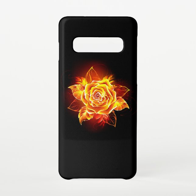 Blooming Fire Rose Samsung Galaxy Case (Back)