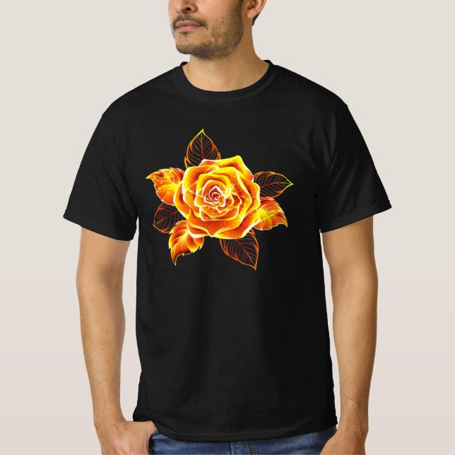 Blooming Fire Rose T-Shirt (Front)