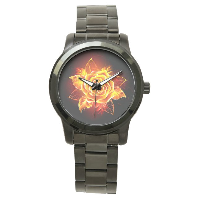 Blooming Fire Rose Watch (Front)