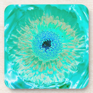 Blooming Flower Hard plastic coaster