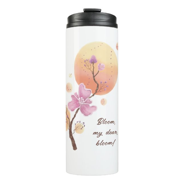 blooming flower  mother Day Thermal Tumbler (Front)