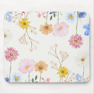 Blooming Flowers Mouse Pad