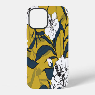 Blooming Flowers: Yellow Vintage Seamless. iPhone 12 Case
