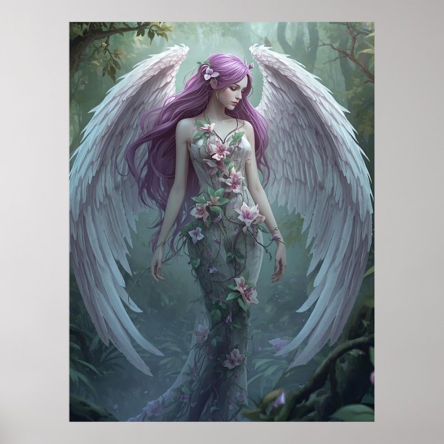 Blooming Forest Angel Poster (Front)