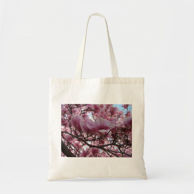 Blooming Fuchsia Magnolia Tote Bag (Front)