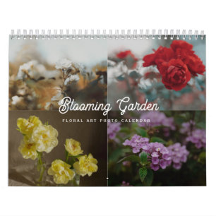 Blooming Garden Floral Photo Calendar