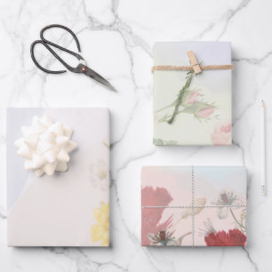 Blooming Garden Symphony Wrapping Paper Sheet