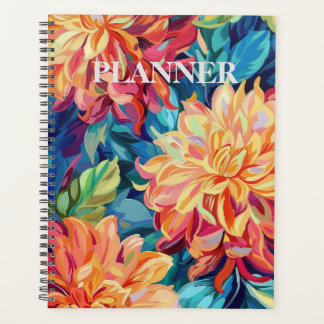 Blooming Grandeur: Your Dahlia-Designed Planner