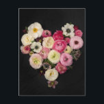 Blooming heart  postcard<br><div class="desc">Fresh flower heart fine art photo print</div>