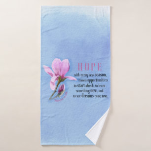 Blooming Hope  Bath Towel